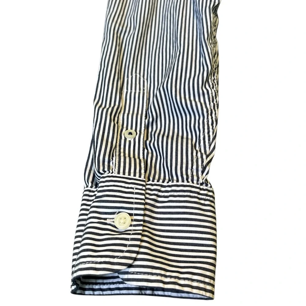 J. Crew blue/white striped dress shirt - Picture 9 of 15